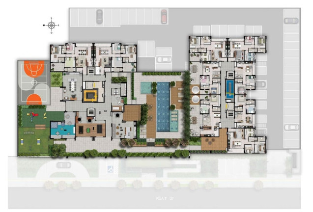 Imagem Apartamento com 3 Quartos à Venda, 76 m² em Setor Bueno - Goiânia