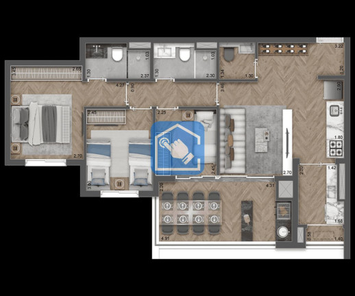 Imagem Apartamento com 3 Quartos à Venda, 135 m² em Vila Santa Catarina - São Paulo Imagem Apartamento com 3 Quartos à Venda, 135 m² em Vila Santa Catarina - São Paulo