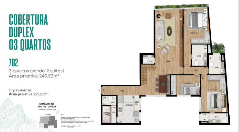 Imagem Apartamento com 3 Quartos à Venda, 129 m² em Leblon - Rio De Janeiro