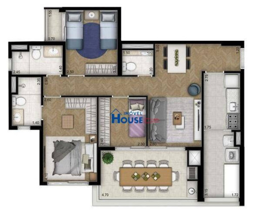 Imagem Apartamento com 3 Quartos à Venda, 88 m² em Vila Leopoldina - São Paulo Imagem Apartamento com 3 Quartos à Venda, 88 m² em Vila Leopoldina - São Paulo