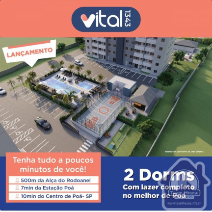 Imagem Apartamento com 2 Quartos à Venda, 49 m² em Jardim áurea - Poá