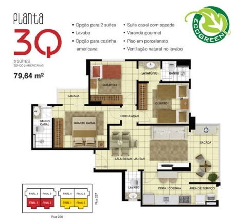 Imagem Apartamento com 3 Quartos para Alugar, 80 m² em Setor Leste Universitário - Goiânia Imagem Apartamento com 3 Quartos para Alugar, 80 m² em Setor Leste Universitário - Goiânia