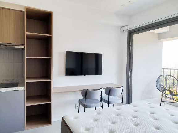 Imagem Apartamento com 1 Quarto para Alugar, 30 m² em Moema - São Paulo Imagem Apartamento com 1 Quarto para Alugar, 30 m² em Moema - São Paulo