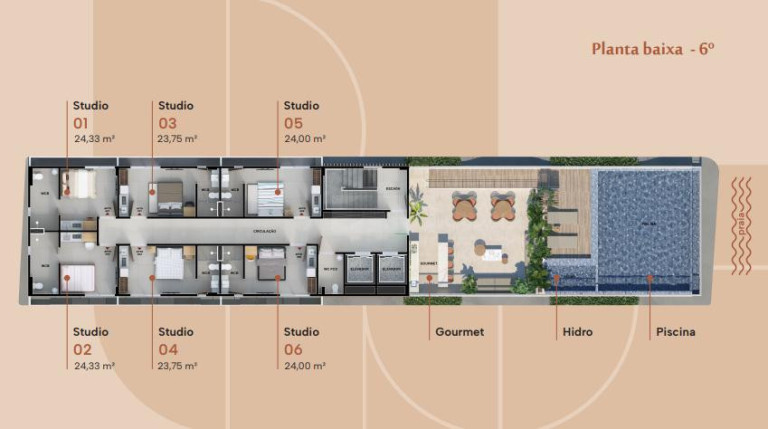 Imagem Apartamento com 1 Quarto à Venda, 23 m² em Bessa - João Pessoa Imagem Apartamento com 1 Quarto à Venda, 23 m² em Bessa - João Pessoa