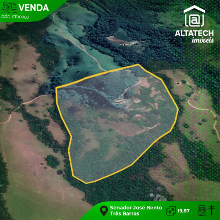 Imóvel à Venda, 19 m² em Três Barras - Senador José Bento