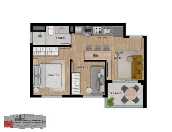 Imagem Apartamento com 2 Quartos à Venda, 38 m² em Vila Sônia - São Paulo Imagem Apartamento com 2 Quartos à Venda, 38 m² em Vila Sônia - São Paulo