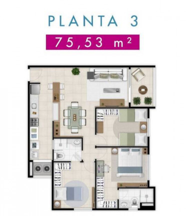 Imagem Apartamento com 2 Quartos à Venda, 57 m² em Benfica - Fortaleza