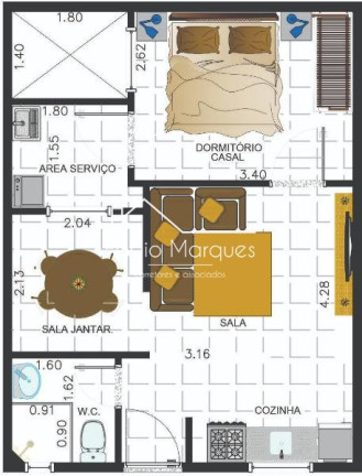Imagem Apartamento com 2 Quartos à Venda, 38 m² em Parque Paineiras - São Paulo