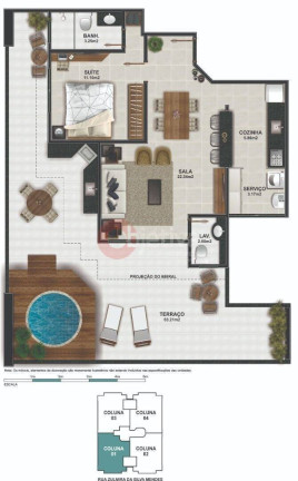 Apartamento com 2 Quartos à Venda, 105 m² em Braga - Cabo Frio