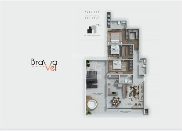 Imagem Apartamento com 3 Quartos à Venda, 161 m² em Praia Brava - Itajaí Imagem Apartamento com 3 Quartos à Venda, 161 m² em Praia Brava - Itajaí