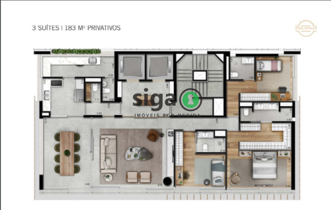Imagem Apartamento com 3 Quartos à Venda, 183 m² em Vila Nova Conceição - São Paulo Imagem Apartamento com 3 Quartos à Venda, 183 m² em Vila Nova Conceição - São Paulo