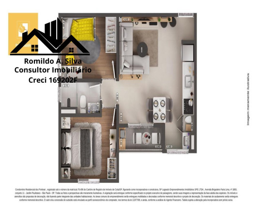 Imagem Apartamento com 2 Quartos à Venda, 44 m²em Recanto Vista Alegre - Cotia