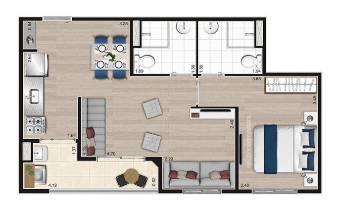 Imagem Apartamento com 2 Quartos à Venda, 42 m² em Vila Nova Mazzei - São Paulo