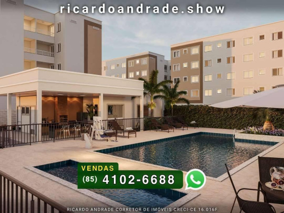 Apartamento com 2 Quartos à Venda, 41 m² em Urucunema - Eusébio