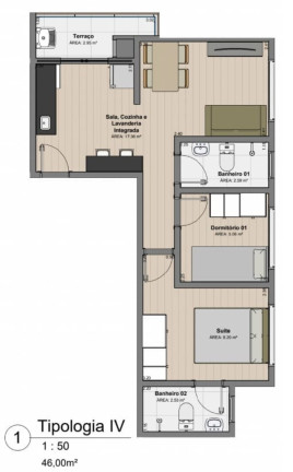 Imagem Apartamento com 2 Quartos à Venda, 42 m² em Tatuapé - São Paulo