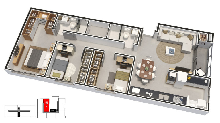 Imagem Apartamento com 2 Quartos à Venda, 57 m² em Americano - Lajeado