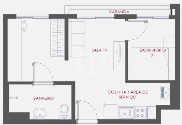 Imagem Apartamento com 1 Quarto à Venda, 28 m² em Vila Monte Alegre - São Paulo