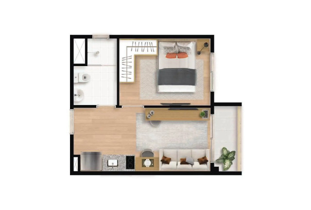 Imagem Apartamento com 1 Quarto à Venda, 28 m² em Jardim Das Acácias - São Paulo Imagem Apartamento com 1 Quarto à Venda, 28 m² em Jardim Das Acácias - São Paulo