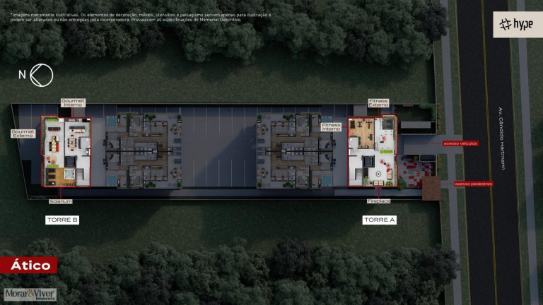 Imagem Apartamento com 3 Quartos à Venda, 86 m² em Mercês - Curitiba