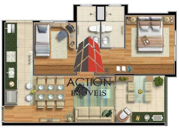 Apartamento com 2 Quartos à Venda, 60 m² em Jardim Anália Franco - São Paulo