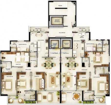 Imagem Apartamento com 3 Quartos à Venda, 165 m² em Altiplano Cabo Branco - João Pessoa