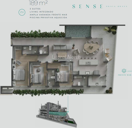 Imagem Apartamento com 4 Quartos à Venda, 189 m² em Praia Brava - Itajaí Imagem Apartamento com 4 Quartos à Venda, 189 m² em Praia Brava - Itajaí