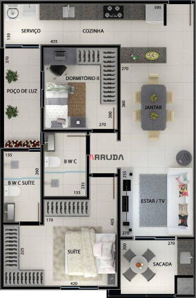 Imagem Apartamento com 2 Quartos à Venda, 79 m² em Pioneiros Catarinenses - Cascavel