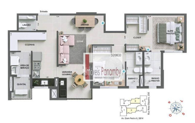Imagem Apartamento com 3 Quartos à Venda, 90 m² em Campestre - Santo André Imagem Apartamento com 3 Quartos à Venda, 90 m² em Campestre - Santo André