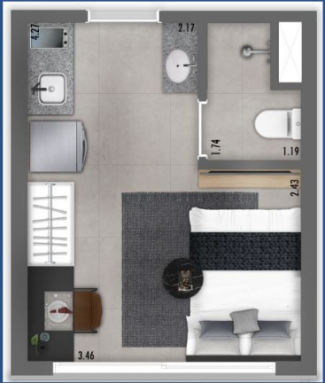 Imagem Imóvel com 1 Quarto à Venda, 16 m² em Vila Olímpia - São Paulo Imagem Imóvel com 1 Quarto à Venda, 16 m² em Vila Olímpia - São Paulo