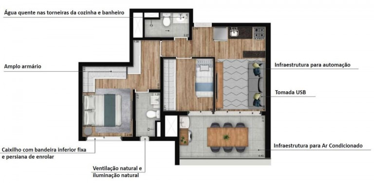 Imagem Apartamento com 1 Quarto à Venda, 31 m² em Brooklin - São Paulo