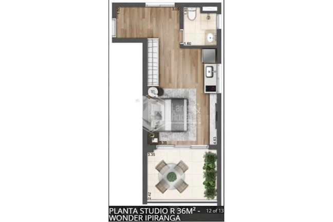 Imagem Studio com 1 Quarto à Venda, 36 m² em Sacomã - São Paulo Imagem Studio com 1 Quarto à Venda, 36 m² em Sacomã - São Paulo