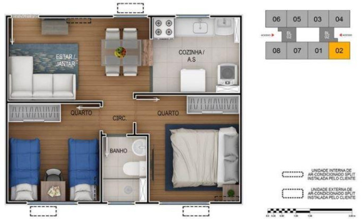 Imagem Apartamento com 2 Quartos à Venda, 40 m² em Três Pontes - Itaboraí Imagem Apartamento com 2 Quartos à Venda, 40 m² em Três Pontes - Itaboraí