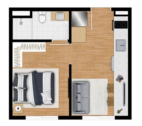 Imagem Apartamento com 1 Quarto à Venda, 26 m² em Santa Cecília - São Paulo Imagem Apartamento com 1 Quarto à Venda, 26 m² em Santa Cecília - São Paulo