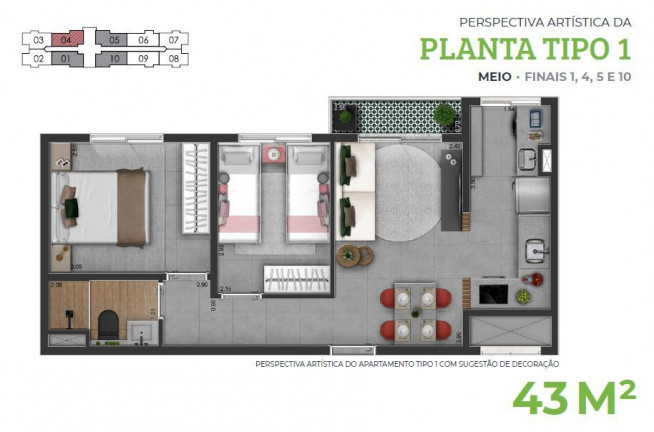 Imagem Apartamento com 2 Quartos à Venda, 43 m² em Parque Da Mooca - São Paulo Imagem Apartamento com 2 Quartos à Venda, 43 m² em Parque Da Mooca - São Paulo