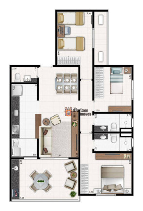 Imagem Apartamento com 3 Quartos à Venda, 105 m² em Vila Alzira - Guarujá Imagem Apartamento com 3 Quartos à Venda, 105 m² em Vila Alzira - Guarujá