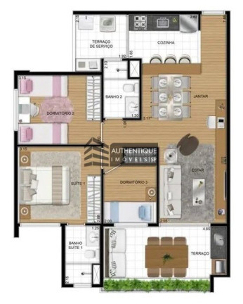 Imagem Apartamento com 3 Quartos à Venda, 78 m² em Mooca - São Paulo