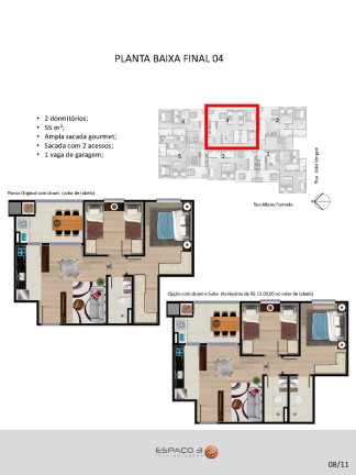 Imagem Apartamento com 3 Quartos à Venda, 67 m² em Cruzeiro - Caxias Do Sul