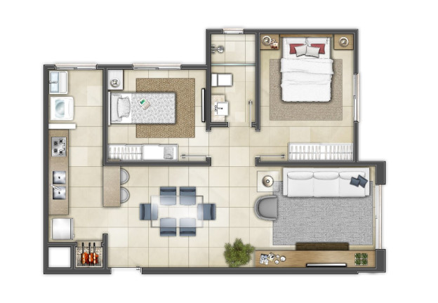 Imagem Apartamento com 1 Quarto à Venda, 40 m² em Engenho Velho - Torres Imagem Apartamento com 1 Quarto à Venda, 40 m² em Engenho Velho - Torres