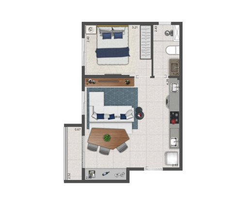 Imagem Apartamento com 1 Quarto à Venda, 27 m² em Moema - São Paulo