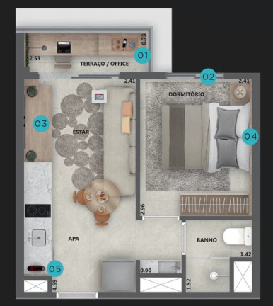 Imagem Apartamento com 1 Quarto à Venda, 28 m² em Pinheiros - São Paulo
