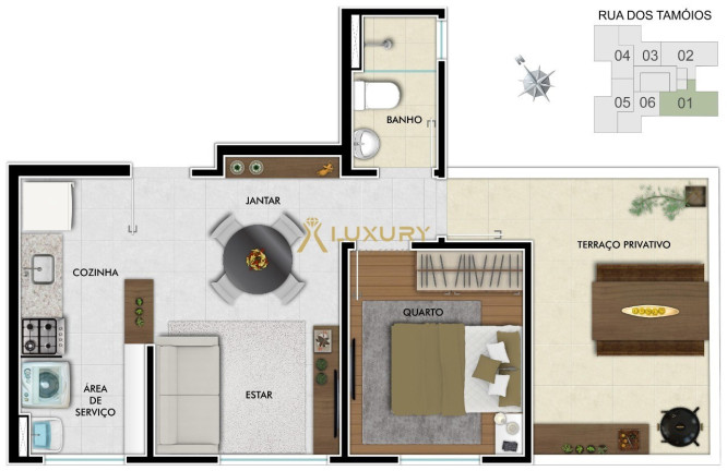 Imagem Imóvel com 2 Quartos à Venda, 35 m² em Centro - Belo Horizonte