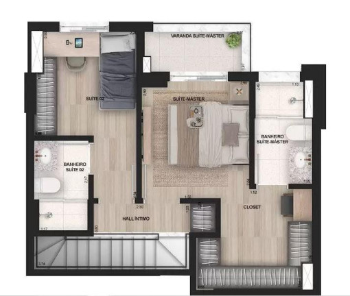 Imagem Apartamento com 2 Quartos à Venda, 82 m² em Edifício épico Planeta - Sorocaba