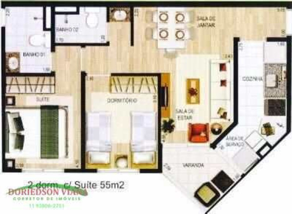 Imagem Apartamento com 2 Quartos à Venda, 55 m² em Vila Endres - Guarulhos Imagem Apartamento com 2 Quartos à Venda, 55 m² em Vila Endres - Guarulhos