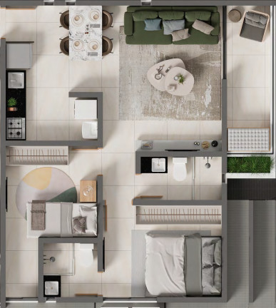 Imagem Apartamento com 2 Quartos à Venda, 54 m² em Jardim Cidade Universitária - João Pessoa Imagem Apartamento com 2 Quartos à Venda, 54 m² em Jardim Cidade Universitária - João Pessoa