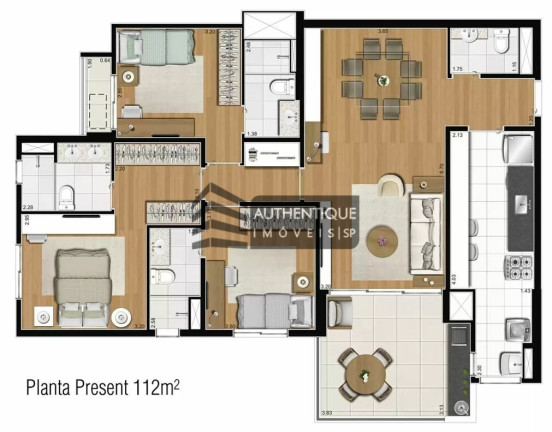 Imagem Apartamento com 3 Quartos à Venda, 112 m² em Empresarial 18 Do Forte - Barueri Imagem Apartamento com 3 Quartos à Venda, 112 m² em Empresarial 18 Do Forte - Barueri