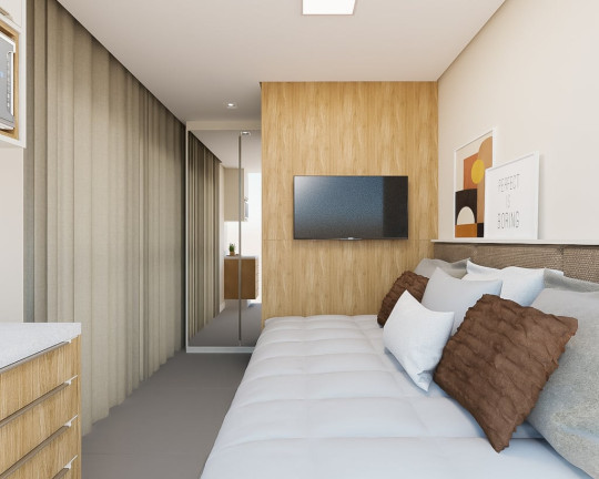 Imagem Imóvel com 1 Quarto à Venda, 35 m² em Mercês - Curitiba