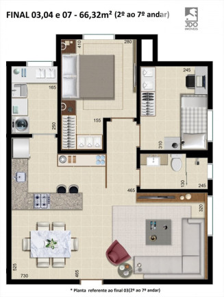 Imagem Apartamento com 2 Quartos à Venda, 66 m² em Rebouças - Curitiba Imagem Apartamento com 2 Quartos à Venda, 66 m² em Rebouças - Curitiba