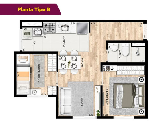 Imagem Apartamento com 2 Quartos à Venda, 34 m² em Artur Alvim - São Paulo