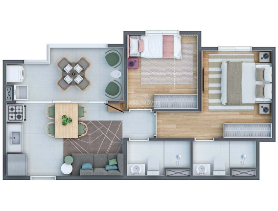 Imagem Apartamento com 2 Quartos à Venda, 38 m² em Vila Sul Americana - Carapicuíba