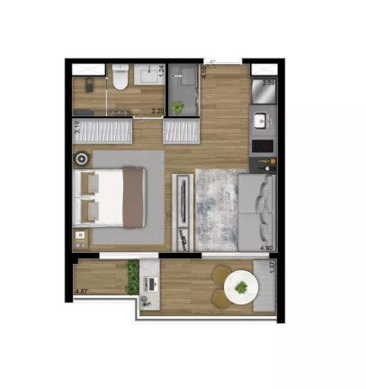 Imagem Apartamento com 1 Quarto à Venda, 58 m² em Pinheiros - São Paulo